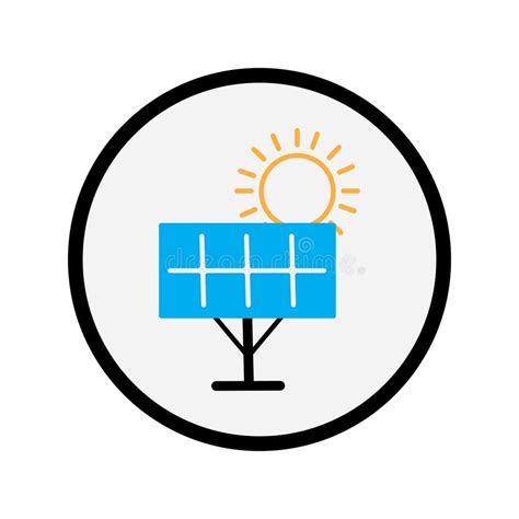 Icono Solar De La Energ a Del Logotipo Ilustración del Vector