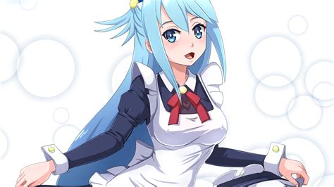 Desktop Wallpaper Anime Girl Aqua Konosuba Anime Hd Image Picture Background Ahukug