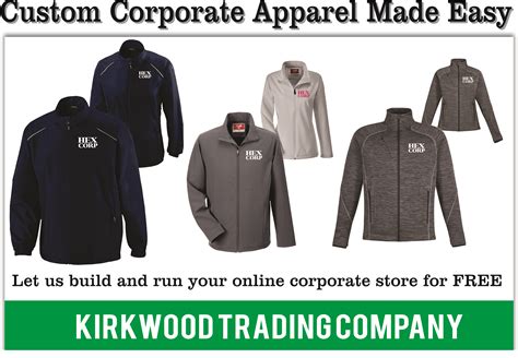 Custom Corporate Apparel Made Easy Kirkwood Trading Company Custom