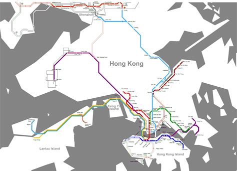 Hong Kong Metro Map 1