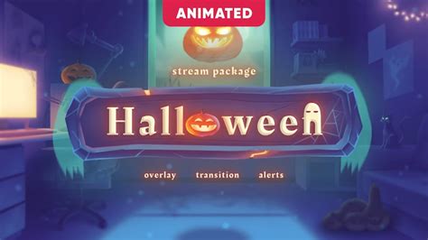 Halloween Twitch Overlays Pack Animated For Obs Studio And Etsy