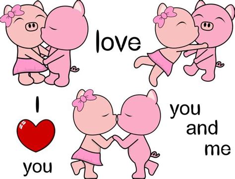 50 Pig Kissing Illustrations Royalty Free Vector Graphics And Clip Art