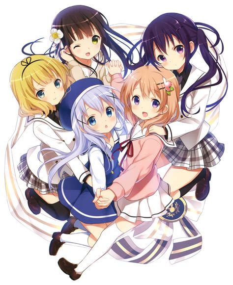 Hoto Cocoa Kafuu Chino Kirima Sharo Tedeza Rize And Ujimatsu Chiya