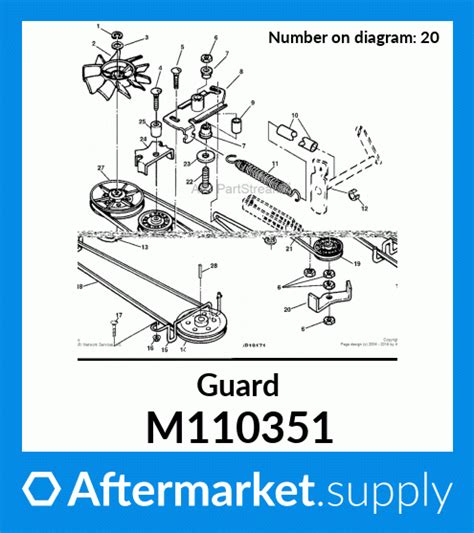 M110382 Pin Fastener Fits John Deere Aftermarketsupply