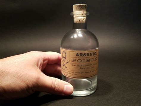 Antique Vintage Style Glass Apothecary Arsenic Poison Bottle Ebay