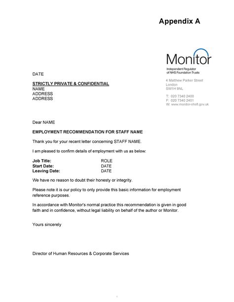 Best Recommendation Letters For Employee From Manager