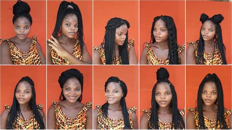How To Style Box Braids Youtube