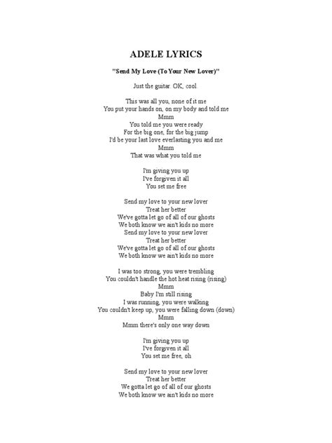 Lirik lagu lord send revival by hillsong worship: Awesome To Make You Feel My Love Adele Lyrics Terjemahan - everyday power blog