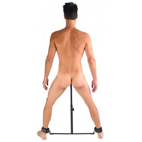 Squat Anal Impaler With Spreader Bar And Cuffs Adonis Enterprises INC