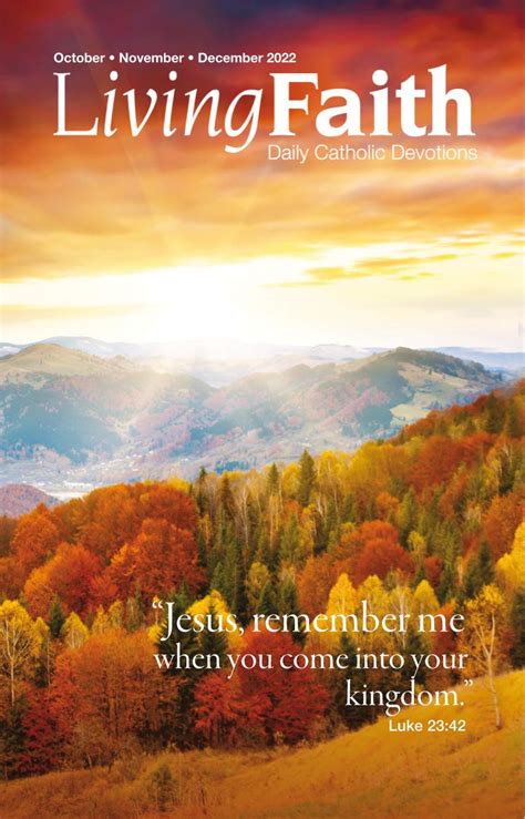 Living Faith Octobernovemberdecember 2022 Volume 38 Issue 3