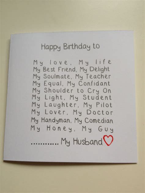 Image Result For Romantic Handmade Birthday Cards For Husband Hubby