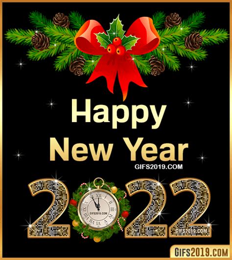 Happy New Year 2022 GiF 【º‿º】