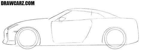 How To Draw A Nissan Gt R