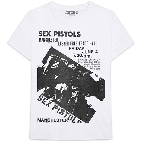 Sex Pistols Manchester Flyer ~ T Shirt Fuzz Bayonne