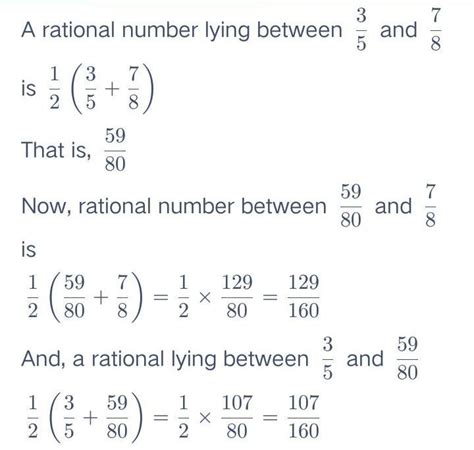 Find Three Rational Numbers Lying Between 35 And 78how Many Rational