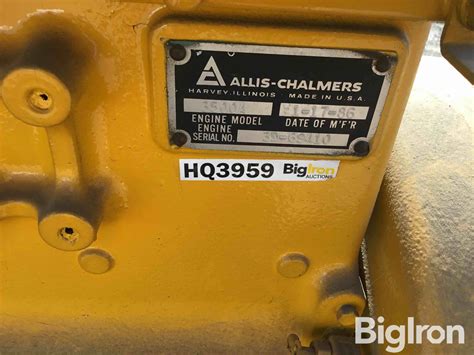 1986 Allis Chalmers 3500a Engine Bigiron Auctions