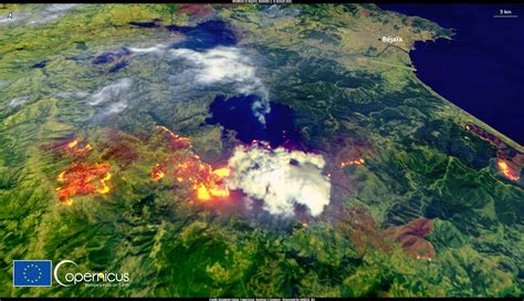 Satellite Images Show The Massive Extent Of Augusts Wildfires