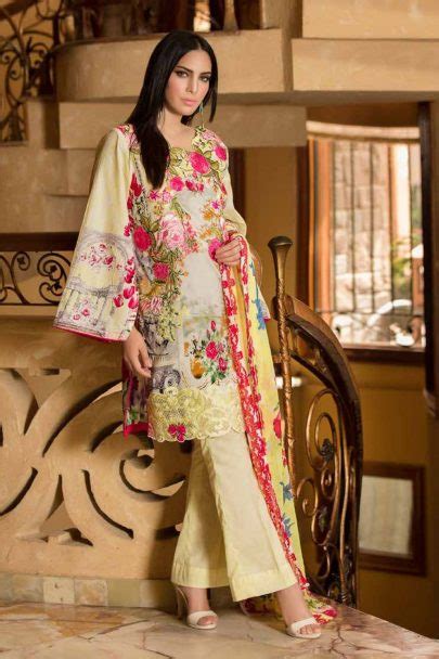 Zara Khan Embroidered Lawn Collection 2018 08b Apnibazar