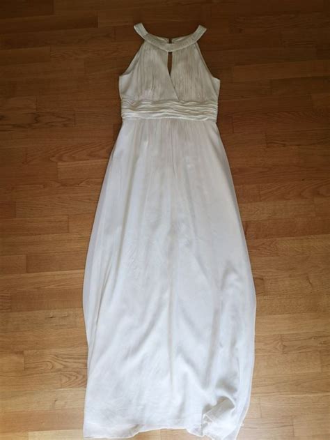 Bilder finden, die zum begriff hochzeitskleid passen. Weisses Chiffon-Kleid Hochzeitskleid (M) | Kaufen auf Ricardo