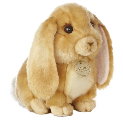 Realistic Stuffed Lop Eared Rabbit 10 Inch Plush Animal By Aurora
