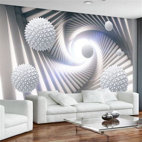 Custom 3d Wall Murals Wallpaper Modern Abstract Stereoscopic Space
