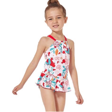 Uccdo Summer Girls One Piece Swimsuits 4 14t Little Girls Strap