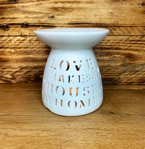 Wax Melt Burner Wax Melt Burner In Family And Love Cutout Etsy