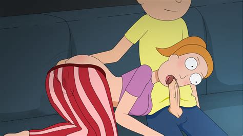 Rule 34 All Fours Bent Over Clothed Sex Clothing Fingering Hand On Ass Incest Morty Smith Oral