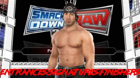 Wwe Smackdown Vs Raw 2009 Entrancessignaturesfinishers Chuck Palumbo Youtube