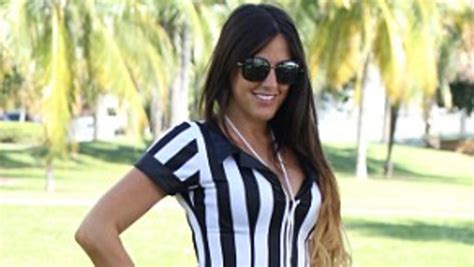 Claudia Romani Italian Model Chases Referee Dream Hodgson Unhappy