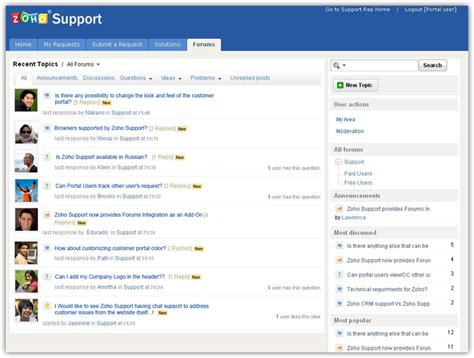 Add Online Forums To Your Support Portal Zoho Blog
