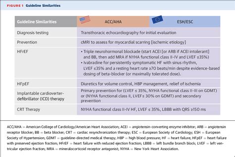Figure 1 From Accaha Versus Esc Guidelines On Heart Failure Semantic