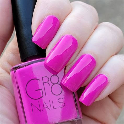 Flirt Alert Pink Nail Polish Hand Mixed By Gr8 Nails Etsy