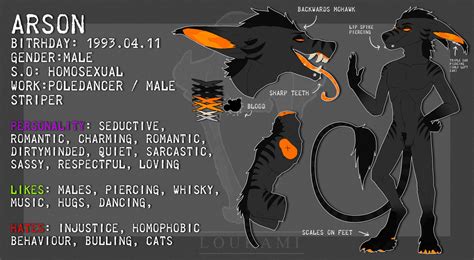 Arson 2017 Reference Sheet By Loukami On Deviantart