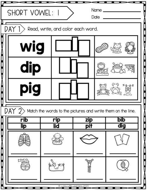 Free Daily Phonics Activities For 2nd Grade Lucky Little Learners