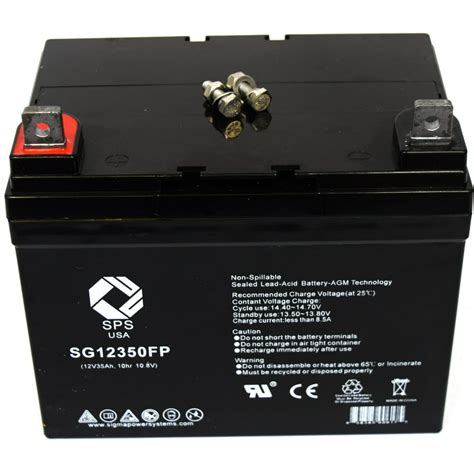 Sps Brand 12v 35ah Replacement Battery For Lawn Mower Husqvarna Yth180