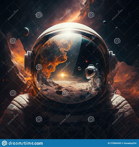 Space Odyssey Voyage, Exploration of Space by Humankind. Generative AI