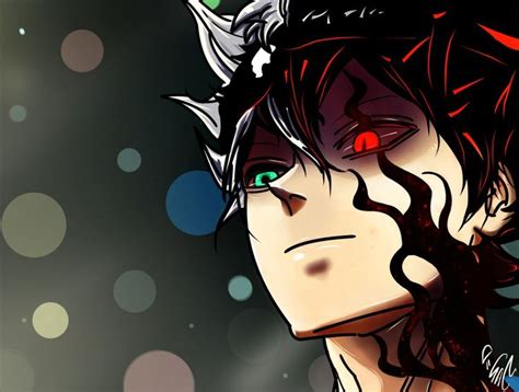 Asta Demonic Face Black Clover Manga Black Clover Anime Demon King