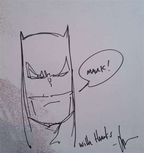 Jock Batman Head In Mark Sedds Batman Comic Art Gallery Room