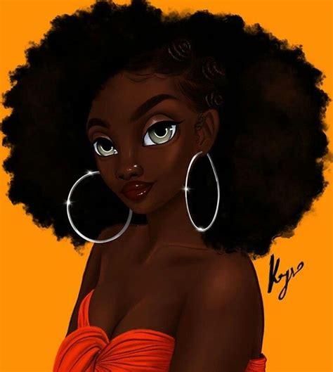 Cartoon Afro Art Painting Pin By Taylor Queen On Cartoons Black
