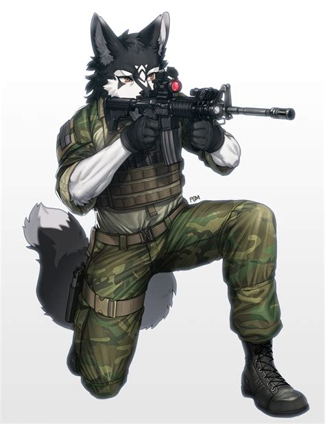Furry M Furry Canine Furry Military Furry Art Pgm300