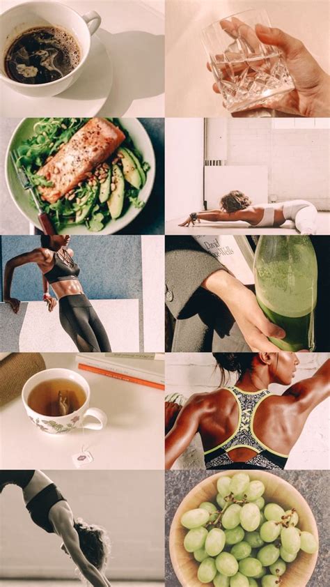 Healthy Board Aesthetic Collage Fitness Healthy Lifestyle Healthy