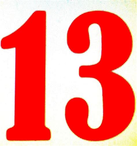 Number 13 Clipart At Getdrawings Free Download