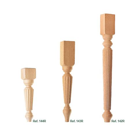 Mark all of your mounting holes with the legs in place. Turned Fluted wooden leg for table