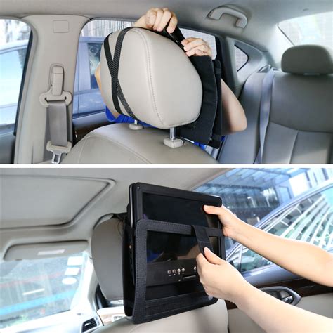 Inch Car Headrest Strap Holder Case Swivel Flip Style Portable Dvd