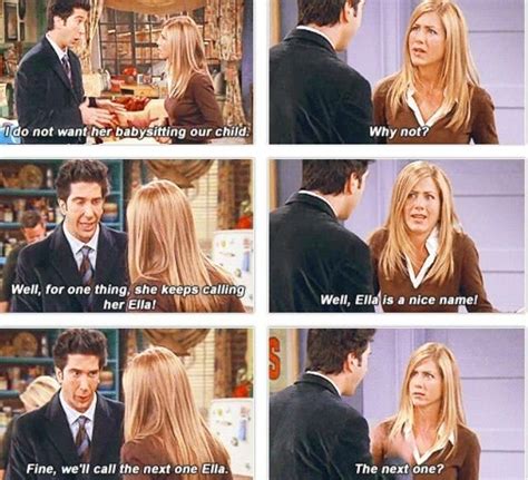 The One Where Rachels Sister Babysits Friends Scenes Friends Moments