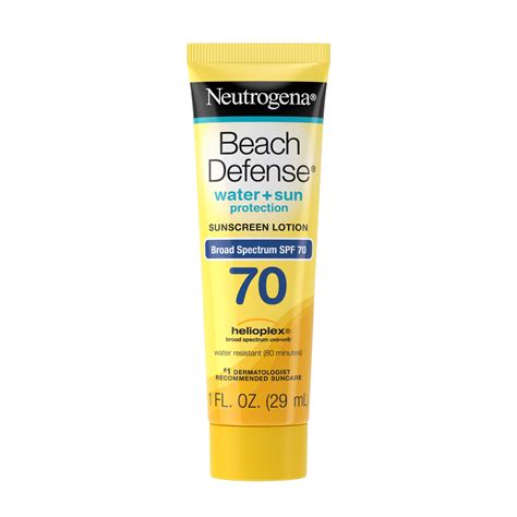 Neutrogena Beach Defense Body Sunscreen Lotion With Spf 70 1 Fl Oz
