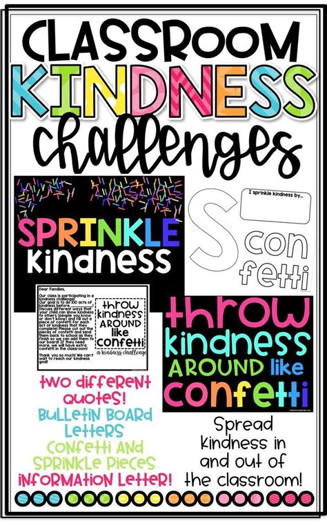 Classroom Kindness Challenges Kindness Challenge Bulletin Board