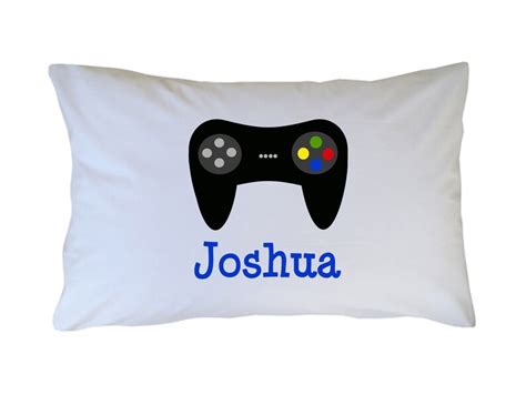 Video Game Controller Pillow Case Personalized Pillowcase Etsy