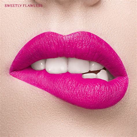 Luxurious Velvety Matte Finish Pink Lips Hot Pink Lips Lip Colors
